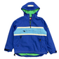 Vintage Tommy Hilfiger Fleece Lined Blue Anorak Jacket - Size Large