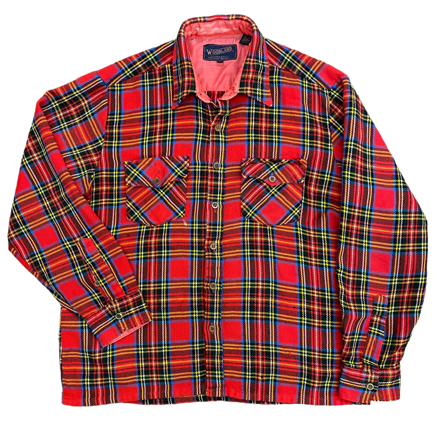 Vintage 90s Woodland Flannel Shirt - Size Large