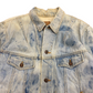 1980s Plain Pockets Acid Washed Denim Jacket - Size Small