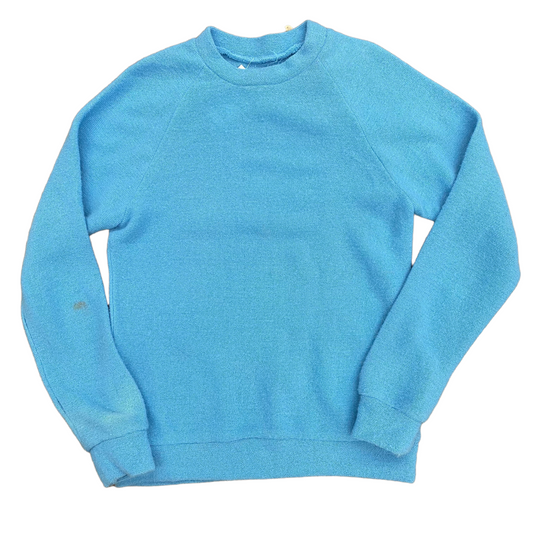 Vintage 80's Sky Blue Raglan Sweater - Size Medium